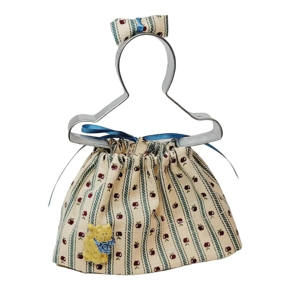 Vintage Gingerbread Woman Cookie Cutter Wearing Apron Christmas‎ Decoration